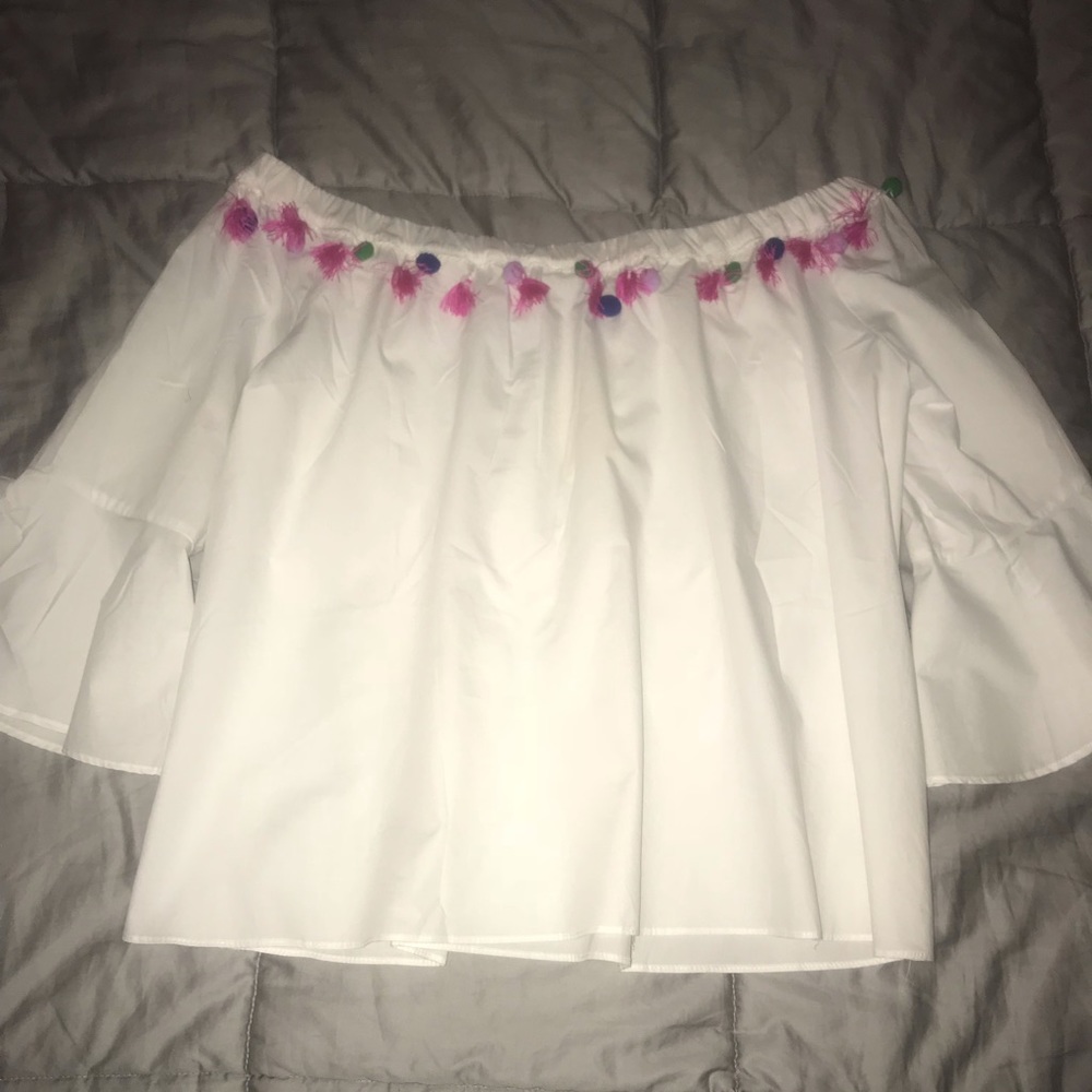 White Shirt Bell Sleeves